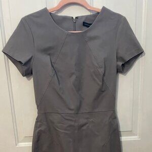 NWT Banana Republic Size 4 Dark Grey Cap Sleeve Dress